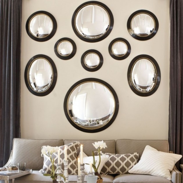 How To Decorate Your Living Room With A Convex Mirror Room Decor Ideas