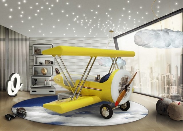 Bedroom Decor Tips: A Dreamy Aeroplane-Themed Bedroom For Kids